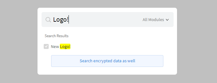 Search encrypted data