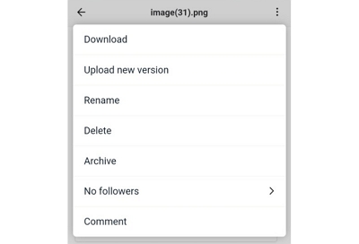 Edit file within the mobile app