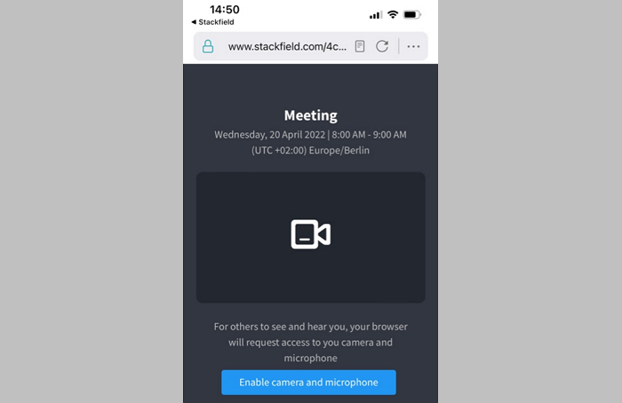 Joining a meeting via the Mobile App