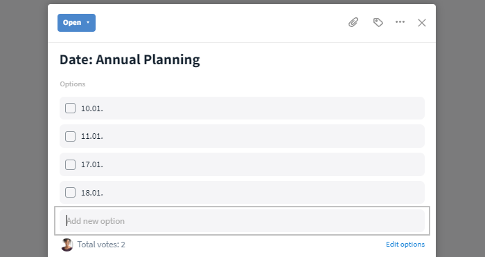 Expand a survey on Stackfield