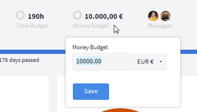 Money budget mask