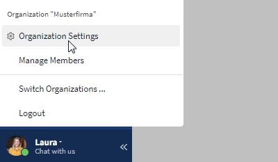 Organization settings