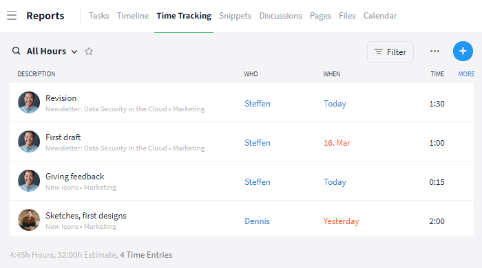 Time Tracking Reports