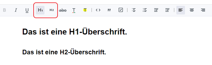 Überschriften